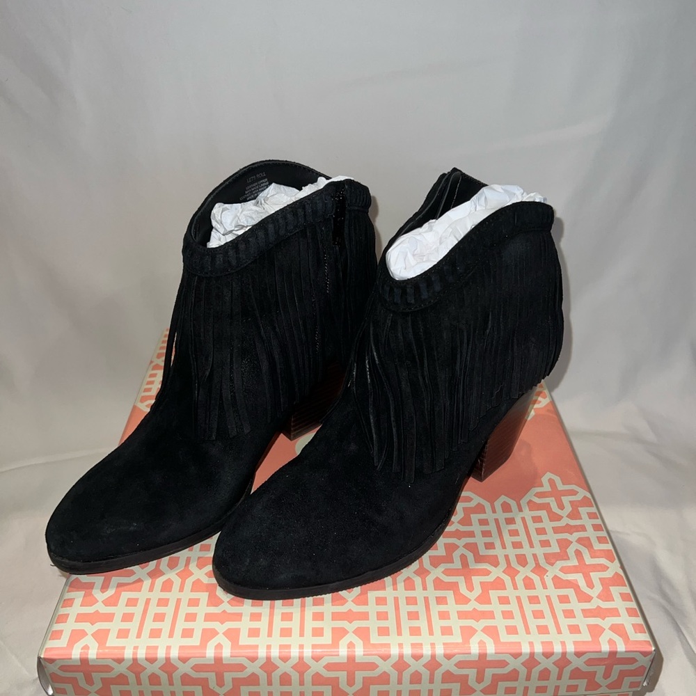 Gianni Bini Black Booties, black, size 8, brand new